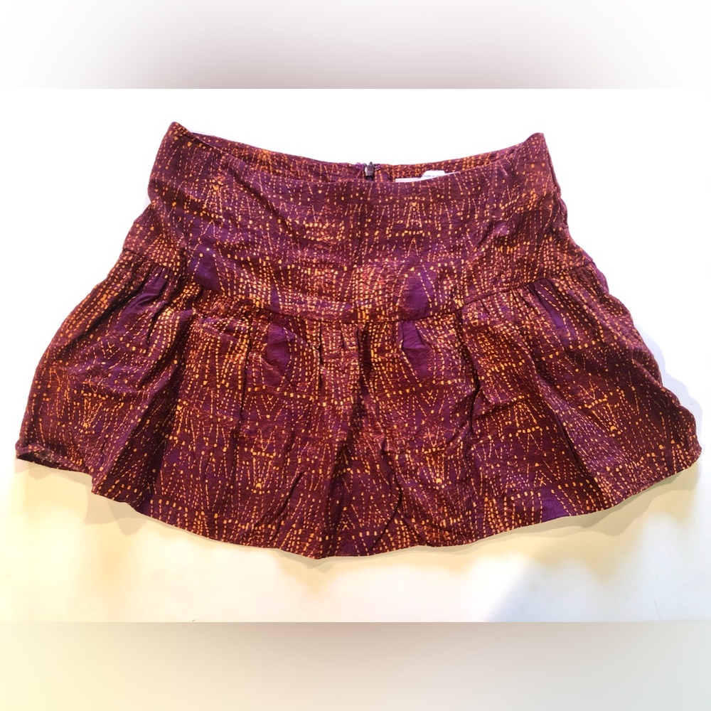 BCBG printed rock and ruffle mini skirt size 6 (small) - Picture 1 of 3